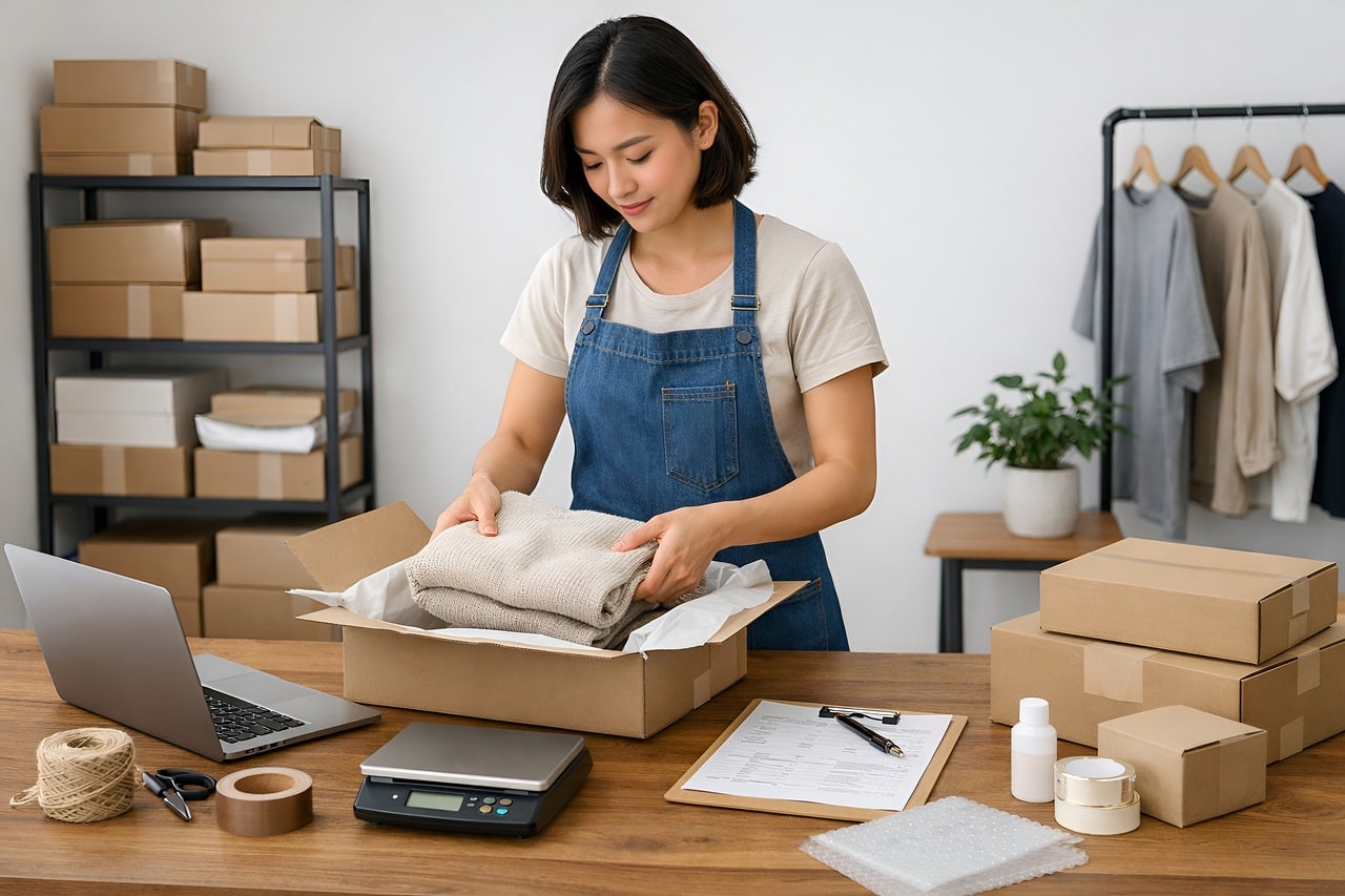 small business owner desk